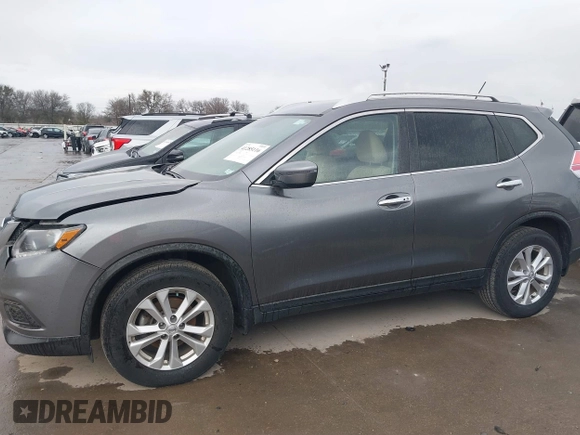 2016 Nissan Rogue SV with VIN KNMAT2MV5GP688589, listed as a IAAI auction lot 41285116 with 87,142 mi miles. Bid and sale history available at carsss.com. Image 14.