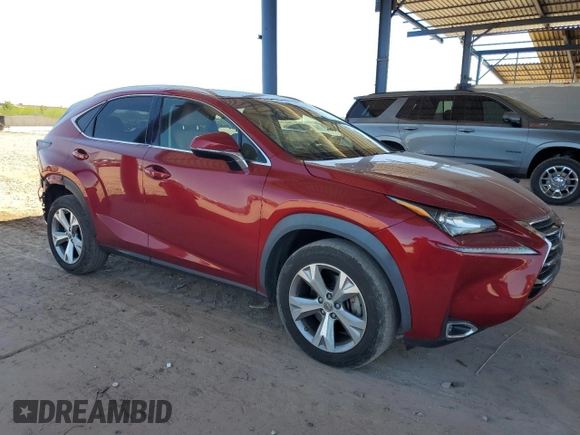 2017 Lexus NX 200t with VIN JTJYARBZ6H2065397, listed as a Copart auction lot 61388325 with 97,886 mi miles and Salvage title. Bid and sale history available at DreamBid. Image 4.