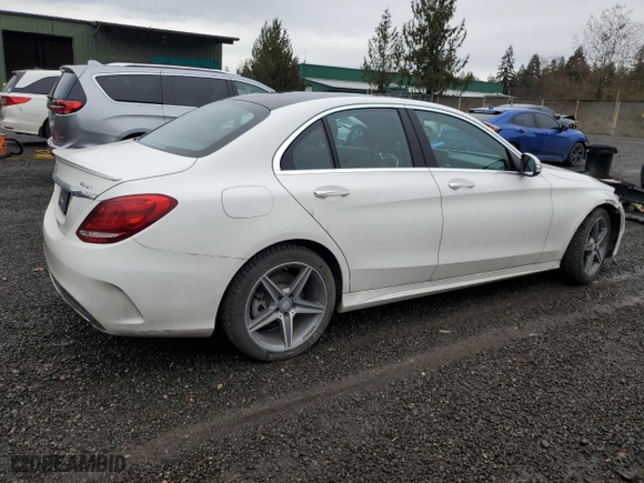 2015 Mercedes-Benz C-Class C 300 Luxury with VIN 55SWF4KB3FU069286, listed as a Copart auction lot 48728135 with 106,355 mi miles and Salvage Title. Bid and sale history available at carsss.com. Image 3.