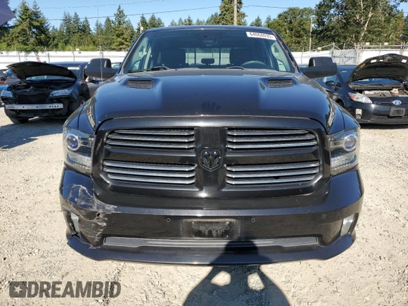 2015 Ram 1500 Sport with VIN 1C6RR7MT1FS765801, listed as a Copart auction lot 64068035 with 88,783 mi miles and Salvage title. Bid and sale history available at DreamBid. Image 5.