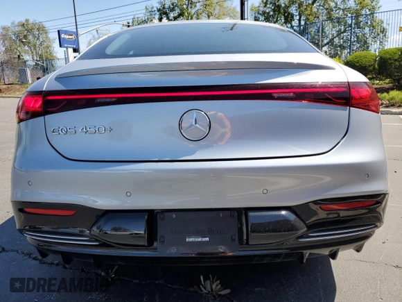 2022 Mercedes-Benz EQS with VIN W1KCG2DB2NA009080, listed as a Copart auction lot 49913344 with 8,263 mi miles. Bid and sale history available at carsss.com. Image 6.