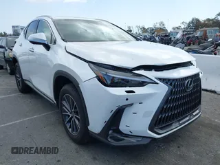 2025 Lexus NX with VIN JTJGKCEZ1S5026501, listed as a IAAI auction lot 41914244 with 3,929 mi miles. Bid and sale history available at carsss.com. Image 1.