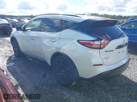 2018 Nissan Murano S with VIN 5N1AZ2MG3JN140380, listed as a IAAI auction lot 40919077 with 133,272 mi miles and . Bid and sale history available at DreamBid. Image 3.