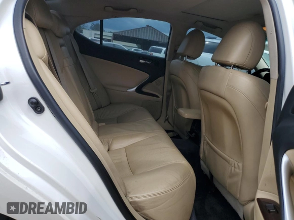 2008 Lexus IS with VIN JTHBK262582082071, listed as a Copart auction lot 54206675 with 221,953 mi miles and Salvage Title. Bid and sale history available at carsss.com. Image 10.