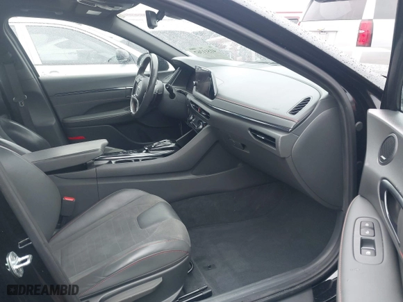 2021 Hyundai Sonata N Line with VIN 5NPEK4JC3MH132761, listed as a IAAI auction lot 41511367 with 53,542 mi miles. Bid and sale history available at carsss.com. Image 5.