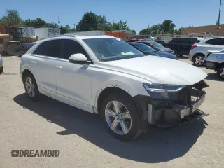 2019 Audi Q8 Premium with VIN WA1AVAF11KD010330, listed as a Copart auction lot 57493724 with 112,971 mi miles and Salvage title. Bid and sale history available at DreamBid. Image 4.