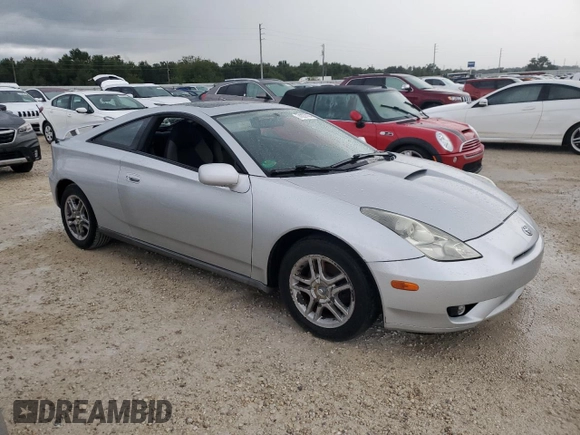 2003 Toyota Celica GT with VIN JTDDR32T830148966, listed as a Copart auction lot 74337434 with 0 mi miles and Salvage Title. Bid and sale history available at carsss.com. Image 4.