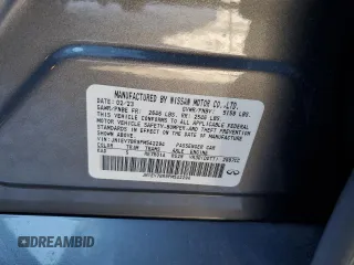 2023 Infiniti Q50 Luxe with VIN JN1EV7BR9PM542294, listed as a Copart auction lot 88853365 with 13,295 mi miles and Salvage title. Bid and sale history available at DreamBid. Image 12.