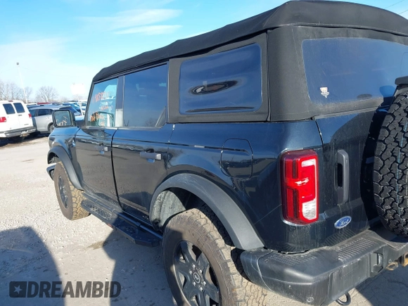 2022 Ford Bronco with VIN 1FMDE5BH9NLB25616, listed as a IAAI auction lot 41858725 with 34,162 mi miles. Bid and sale history available at carsss.com. Image 14.