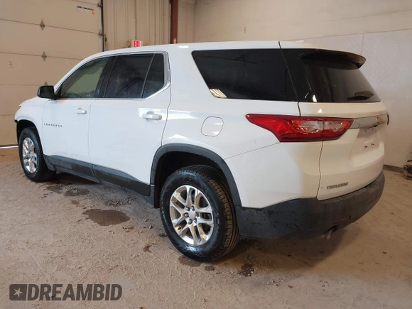 2021 Chevrolet Traverse LS with VIN 1GNERFKW8MJ166905, listed as a IAAI auction lot 42044937 with 96,542 mi miles and . Bid and sale history available at DreamBid. Image 3.