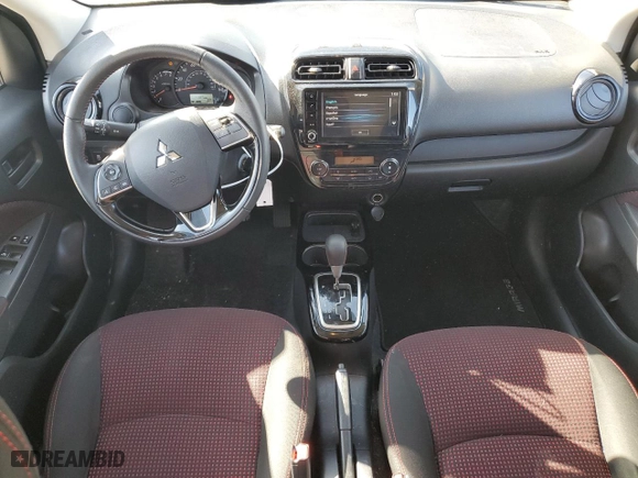 2024 Mitsubishi Mirage Black Edition with VIN ML32AWHJ0RH005884, listed as a Copart auction lot 42829715 with 34387 miles and Salvage Title. Bid and sale history available at carsss.com. Image 8.