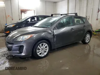 2013 Mazda 3 i Touring with VIN JM1BL1L7XD1736006, listed as a Copart auction lot 60074085 with 118,970 mi miles and Salvage title. Bid and sale history available at DreamBid. Image 1.