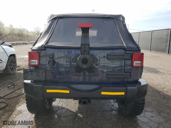 2013 Jeep Wrangler Unlimited Sahara with VIN 1C4BJWEG2DL525287, listed as a Copart auction lot 54232745 with 97,094 mi miles and Clean Title. Bid and sale history available at carsss.com. Image 6.