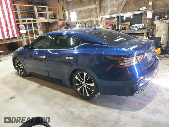 2021 Nissan Maxima SV with VIN 1N4AA6CV3MC509621, listed as a Copart auction lot 50556985 with 83,205 mi miles and Salvage title. Bid and sale history available at DreamBid. Image 2.