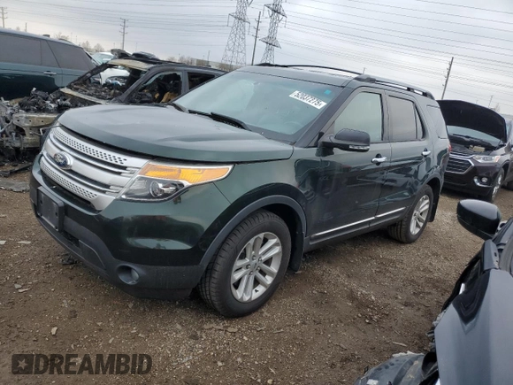 2013 Ford Explorer XLT with VIN 1FM5K8D87DGB51909, listed as a Copart auction lot 52037275 with 115,493 mi miles and Salvage Title. Bid and sale history available at carsss.com. Image 1.