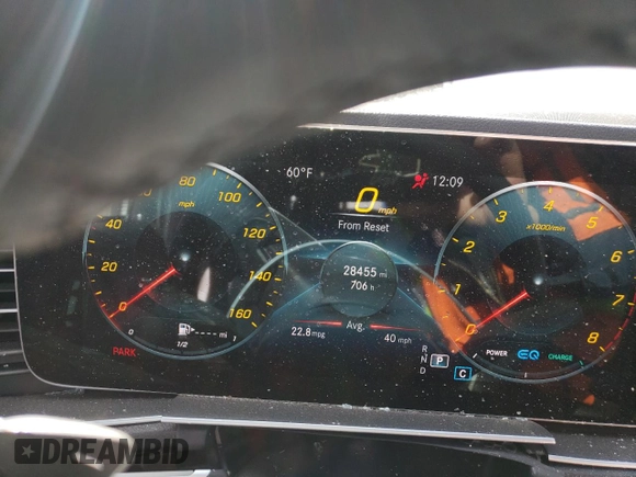 2023 Mercedes-Benz GLE 450 with VIN 4JGFB5KB7PA933099, listed as a Copart auction lot 45245835 with 28,455 mi miles and Salvage title. Bid and sale history available at DreamBid. Image 9.
