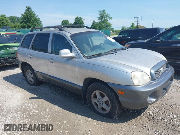 2003 Hyundai Santa Fe GLS with VIN KM8SC73D83U370273, listed as a IAAI auction lot 42577324 with 181,105 mi miles and . Bid and sale history available at DreamBid. Image 1.