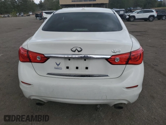 2017 Infiniti Q50 Signature Edition with VIN JN1EV7APXHM736348, listed as a Copart auction lot 51352315 with 159,434 mi miles and Salvage Title. Bid and sale history available at DreamBid. Image 6.