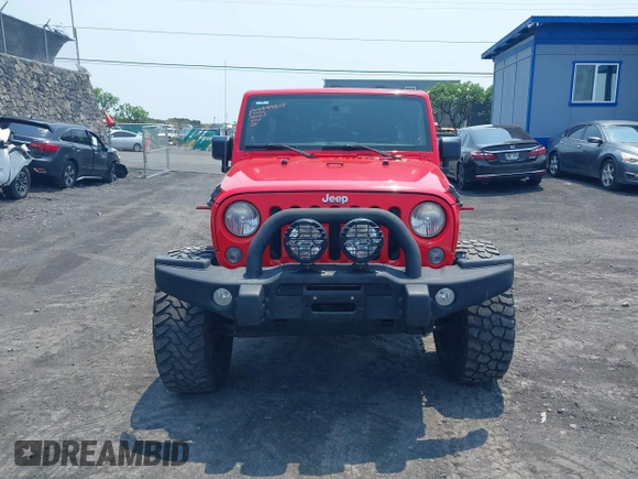 2014 Jeep Wrangler Unlimited Rubicon with VIN 1C4BJWFG0EL326979, listed as a IAAI auction lot 41913129 with 118,548 mi miles and . Bid and sale history available at DreamBid. Image 13.