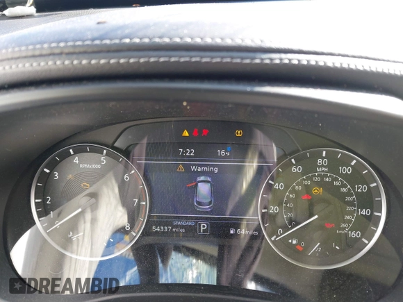 2020 Infiniti QX50 Essential with VIN 3PCAJ5M37LF111864, listed as a IAAI auction lot 41448436 with 54,337 mi miles and . Bid and sale history available at DreamBid. Image 7.