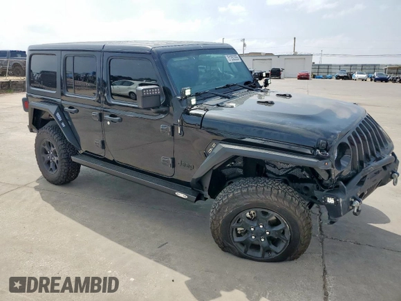 2021 Jeep Wrangler Unlimited Sport S with VIN 1C4HJXDN0MW859686, listed as a Copart auction lot 51352355 with 49,984 mi miles and Salvage Title. Bid and sale history available at carsss.com. Image 4.