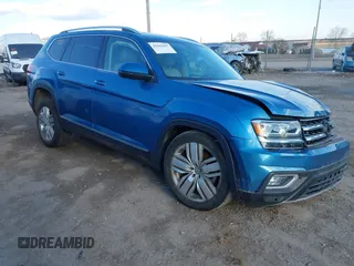2019 Volkswagen Atlas SEL Premium z VIN 1V2NR2CA2KC501886, wystawiony jako IAAI lot #41665847 z przebiegiem 44 140 mil mil oraz . Historia ofert i sprzedaży dostępna na DreamBid. Obrazek 1.