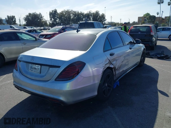 2014 Mercedes-Benz S-Class S 550 with VIN WDDUG8CB2EA057350, listed as a IAAI auction lot 41718815 with 67,137 mi miles. Bid and sale history available at carsss.com. Image 4.