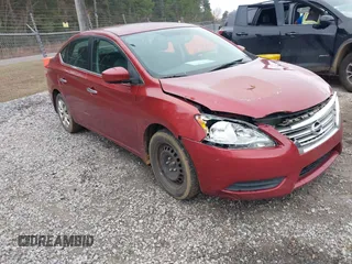 2015 Nissan Sentra S with VIN 3N1AB7AP6FY253151, listed as a IAAI auction lot 41505469 with 190,533 mi miles. Bid and sale history available at carsss.com. Image 1.