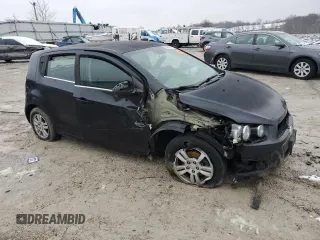 2013 Chevrolet Sonic LT with VIN 1G1JC6SB7D4240621, listed as a Copart auction lot 45019615 with 0 mi miles and Salvage Title. Bid and sale history available at carsss.com. Image 4.