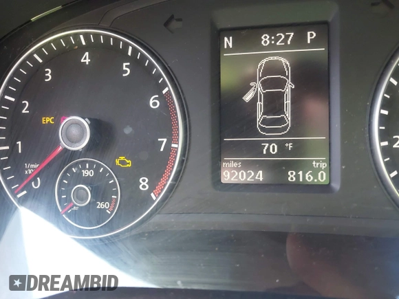 2012 Volkswagen Passat SE с VIN 1VWBH7A31CC060209, выставлен на аукционе IAAI как лот 42300402 с пробегом 92 024 миль миль и . История ставок и продаж доступна на DreamBid. Изображение 7.