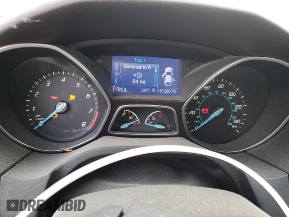 2013 Ford Focus SE with VIN 1FADP3F27DL115650, listed as a Copart auction lot 47057745 with 161,360 mi miles and Salvage Title. Bid and sale history available at carsss.com. Image 9.