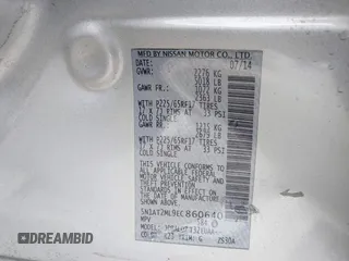 2014 Nissan Rogue SV with VIN 5N1AT2ML9EC860640, listed as a IAAI auction lot 42104247 with 155,929 mi miles and . Bid and sale history available at DreamBid. Image 9.