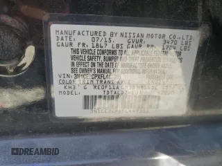 2015 Nissan Note S Plus с VIN 3N1CE2CPXFL447355, выставлен на аукционе Copart как лот 58216325 с пробегом 36 683 миль миль и Списание • Salvage title. История ставок и продаж доступна на DreamBid. Изображение 14.
