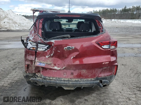 2022 Chevrolet TrailBlazer RS with VIN KL79MTSL8NB080905, listed as a Copart auction lot 45961245 with 42,893 mi miles and Salvage Title. Bid and sale history available at carsss.com. Image 6.