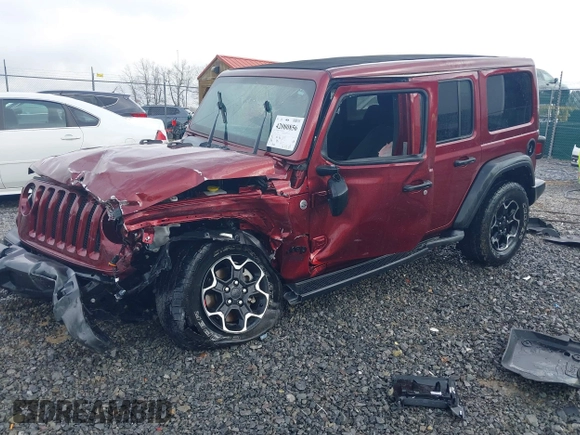 2021 Jeep Wrangler Unlimited Willys with VIN 1C4HJXDN8MW714976, listed as a IAAI auction lot 42080856 with 74,613 mi miles and . Bid and sale history available at DreamBid. Image 20.