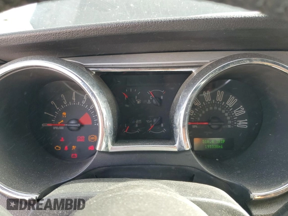 2006 Ford Mustang GT Deluxe with VIN 1ZVFT85H965172583, listed as a Copart auction lot 48185355 with 191,338 mi miles and Salvage Title. Bid and sale history available at carsss.com. Image 9.