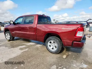 2022 Ram 1500 Big Horn z VIN 1C6SRFMT3NN194076, wystawiony jako Copart lot #58760505 z przebiegiem 75 849 mil mil oraz Szkoda całkowita • Salvage title. Historia ofert i sprzedaży dostępna na DreamBid. Obrazek 2.