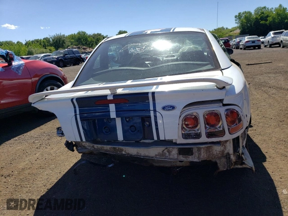1996 Ford Mustang with VIN 1FALP4045TF220891, listed as a Copart auction lot 60832954 with 194,257 mi miles and Salvage Title. Bid and sale history available at carsss.com. Image 6.