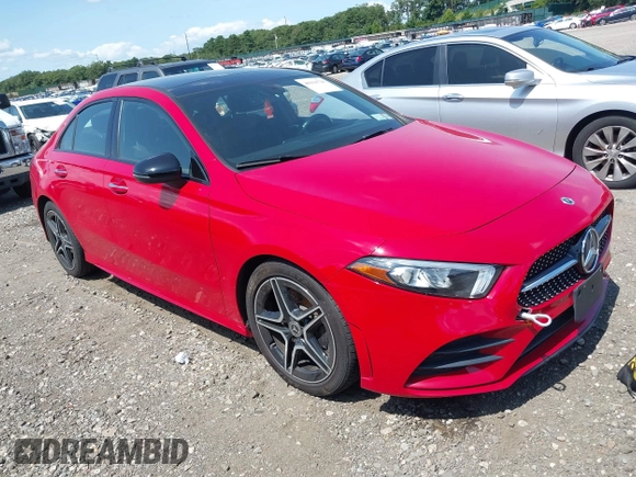 2019 Mercedes-Benz A 220 with VIN WDD3G4FB9KW025588, listed as a IAAI auction lot 40150728 with 48,540 mi miles and . Bid and sale history available at DreamBid. Image 1.