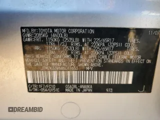 2008 Toyota RAV4 with VIN JTMZK33V686011653, listed as a Copart auction lot 43058685 with 203,121 mi miles and Salvage Title. Bid and sale history available at carsss.com. Image 12.