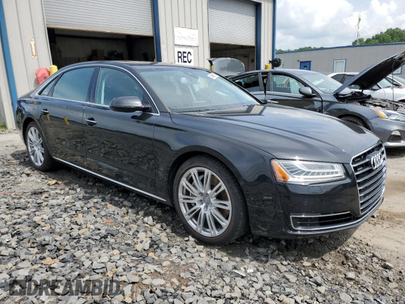 2015 Audi A8 3.0T with VIN WAU3GAFD0FN036465, listed as a Copart auction lot 64069035 with 100,149 mi miles and Salvage title. Bid and sale history available at DreamBid. Image 4.