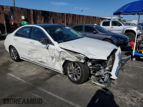 2015 Mercedes-Benz C 300 with VIN 55SWF4JBXFU079976, listed as a Copart auction lot 50727145 with 67,285 mi miles and Salvage Title. Bid and sale history available at carsss.com. Image 4.