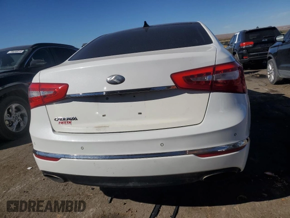 2015 Kia Cadenza Premium with VIN KNALN4D71F5177078, listed as a Copart auction lot 78436614 with 105,651 mi miles and Salvage Title. Bid and sale history available at carsss.com. Image 6.