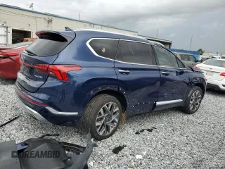 2021 Hyundai Santa Fe Calligraphy z VIN 5NMS5DAL1MH371927, wystawiony jako Copart lot #62935825 z przebiegiem 36 605 mil mil oraz Nie do naprawy • Non repairable. Historia ofert i sprzedaży dostępna na DreamBid. Obrazek 3.