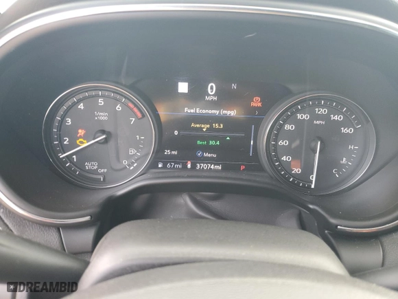 2020 Cadillac CT5 Luxury with VIN 1G6DW5RK3L0122831, listed as a Copart auction lot 55451854 with 37,074 mi miles and Salvage Title. Bid and sale history available at carsss.com. Image 9.
