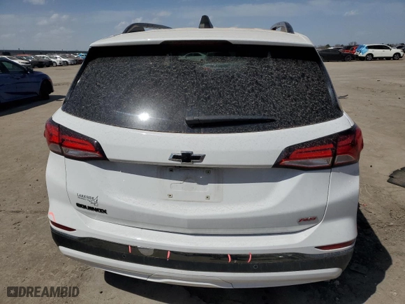 2022 Chevrolet Equinox RS with VIN 3GNAXMEV0NS200363, listed as a Copart auction lot 49167115 with 68,244 mi miles and Salvage Title. Bid and sale history available at carsss.com. Image 6.