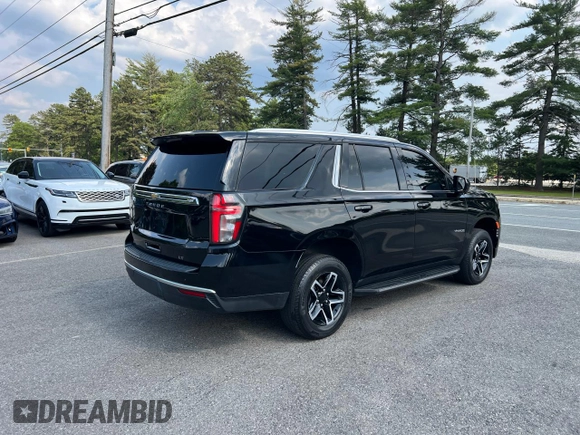 2021 Chevrolet Tahoe LT with VIN 1GNSCNKD1MR145117, listed as a Copart auction lot 60938695 with 34,709 mi miles and Clean title. Bid and sale history available at DreamBid. Image 4.