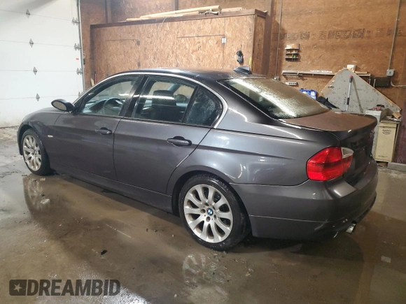 2007 BMW 3 Series 335xi with VIN WBAVD53527A007614, listed as a Copart auction lot 80971994 with 130,120 mi miles and Salvage Title. Bid and sale history available at carsss.com. Image 2.
