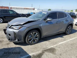 2021 Lexus UX 200 F Sport with VIN JTHE3JBH5M2035731, listed as a Copart auction lot 57638905 with 51,145 mi miles and Salvage title. Bid and sale history available at DreamBid. Image 1.