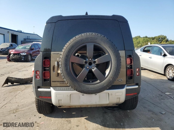 2020 Land Rover Defender HSE with VIN SALE97EU5L2018799, listed as a Copart auction lot 68971634 with 0 mi miles and Salvage Title. Bid and sale history available at carsss.com. Image 6.